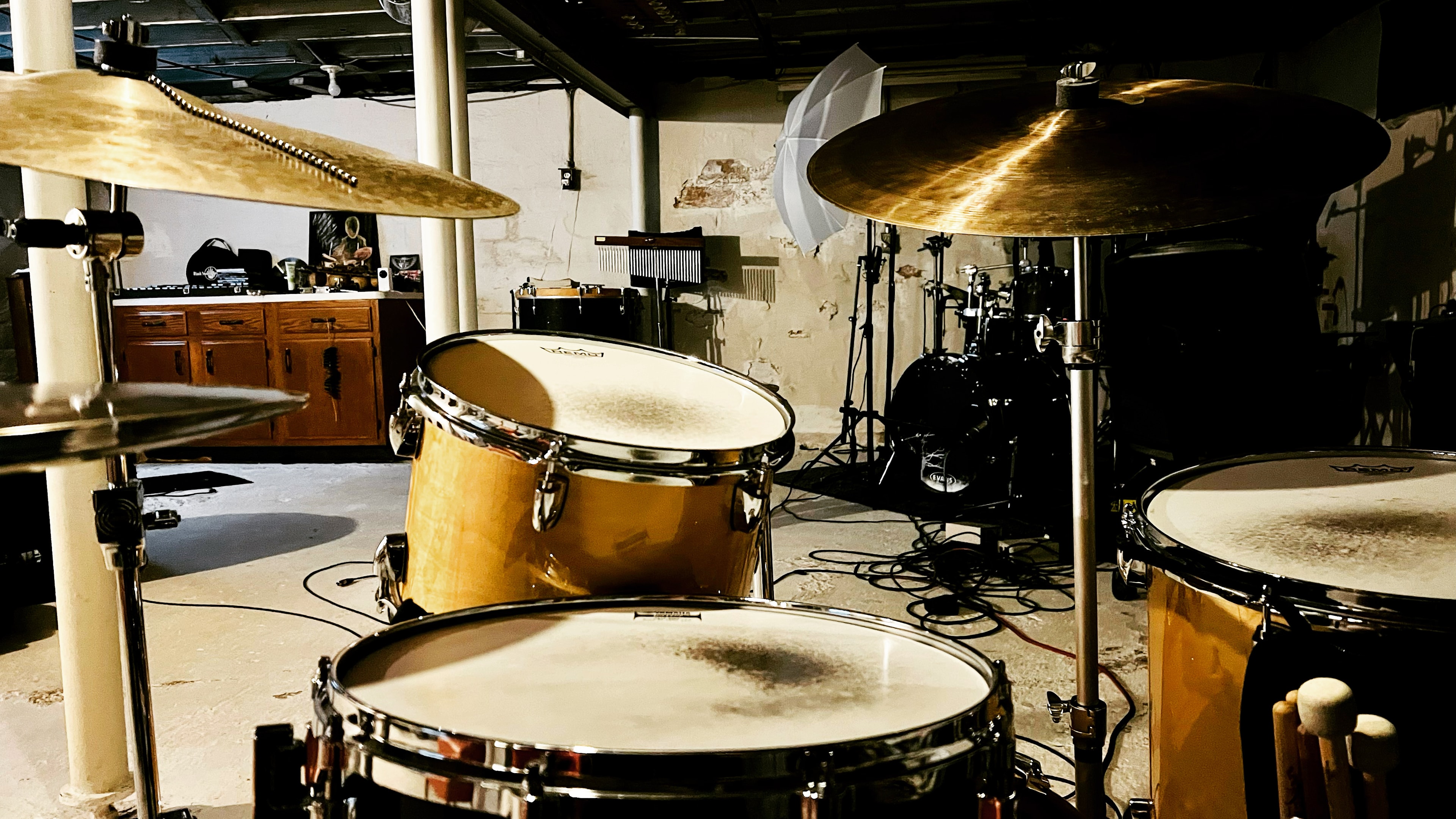 Scott Hafferkamp performing on drums